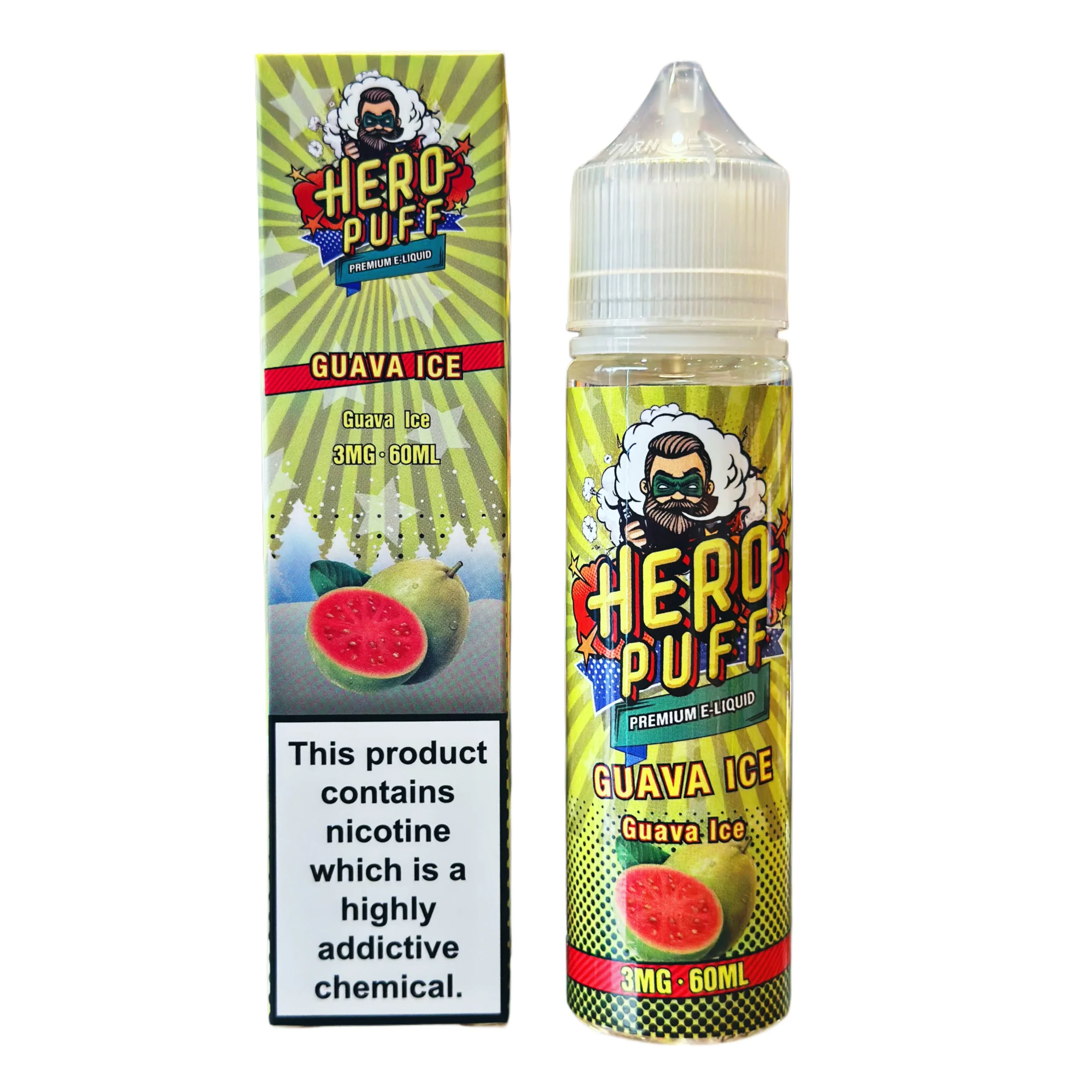 GUAVA ICE E-LIQUID HERO PUFF - 60ML